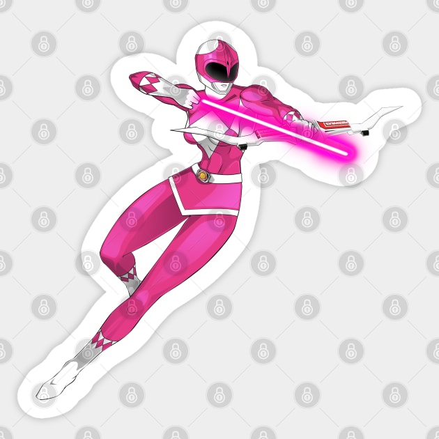 Pink Ranger- Mighty Morphin Power Rangers Sticker by CoolDojoBro